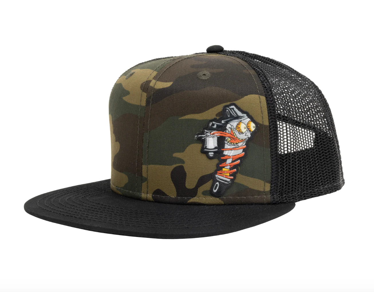 Flat Bill Shocky Snapback Hat - Image 4